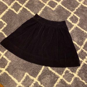 Anthro A-Line velour skirt